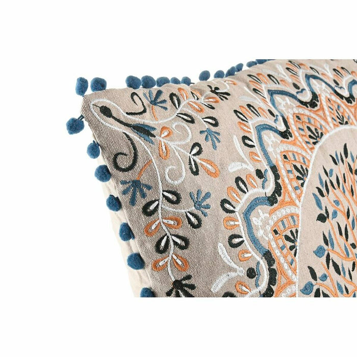 DKD Home Decor Cushion Tree Blue Yellow Light Brown 60 x 20 x 60 cm