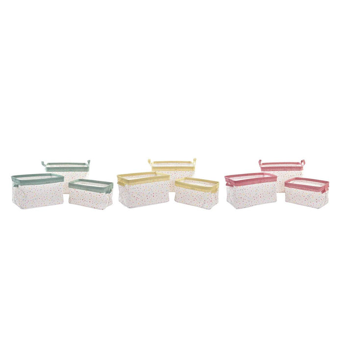 DKD Home Decor Basket Set 35 x 21 x 20 cm