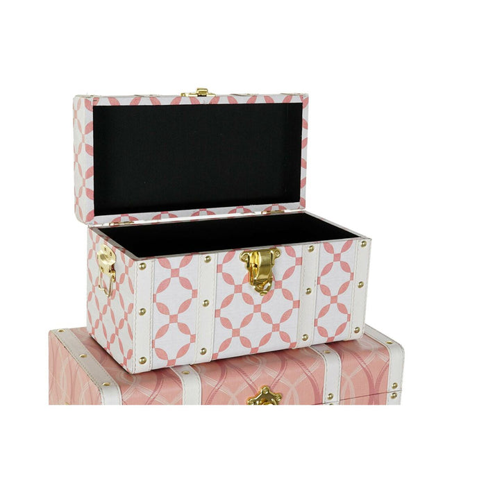 DKD Home Decor Polyurethane MDF Wood Trunk Set (60 x 35 x 41 cm)