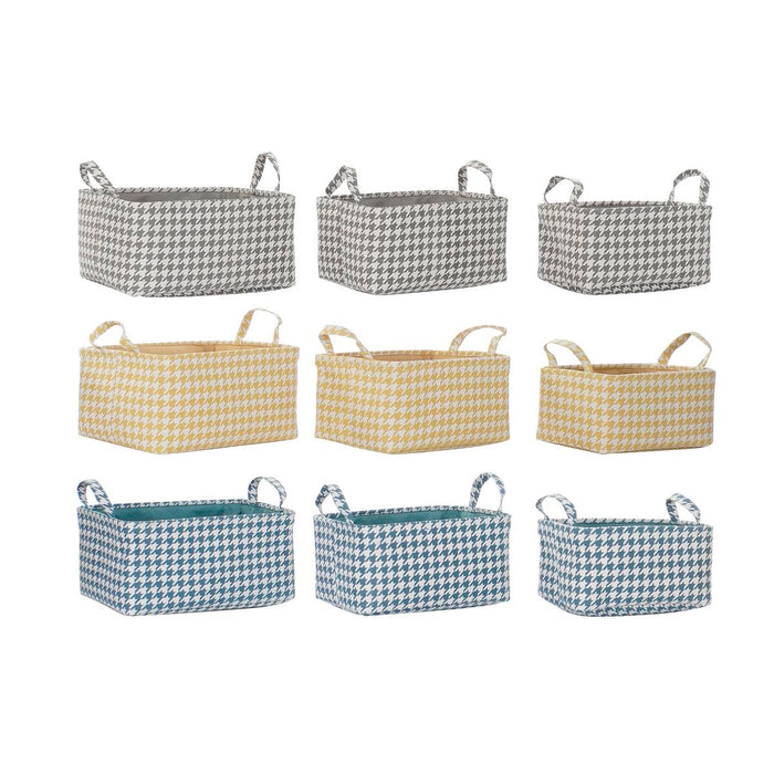 DKD Home Decor Basket Set 40 x 30 x 20 cm