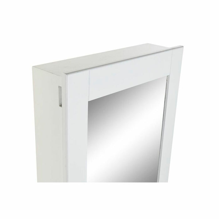 Joyero de Pie DKD Home Decor Espejo Terciopelo MDF Tradicional (35,7 x 35,8 x 154 cm)