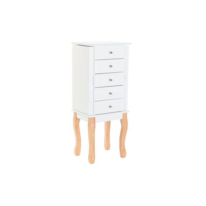 DKD Home Decor Standing Jewelry Box with Romantic MDF Mirror (37 x 27 x 90 cm)