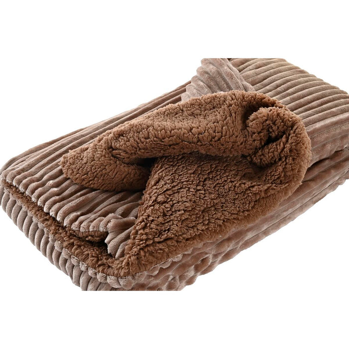 Manta DKD Home Decor 150 x 200 x 2 cm Marrón Montaña