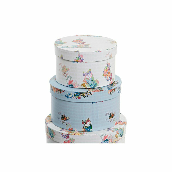 DKD Home Decor Urban Cardboard Stackable Organizer Box Set 37.5 x 37.5 x 18 cm