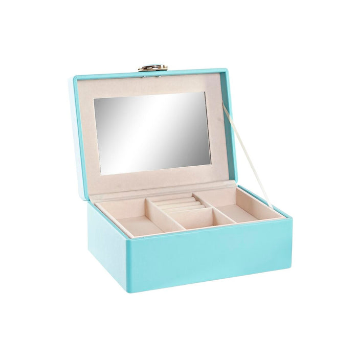 DKD Home Decor Jewelry Box 23 x 17 x 10 cm Green Polyurethane MDF Wood