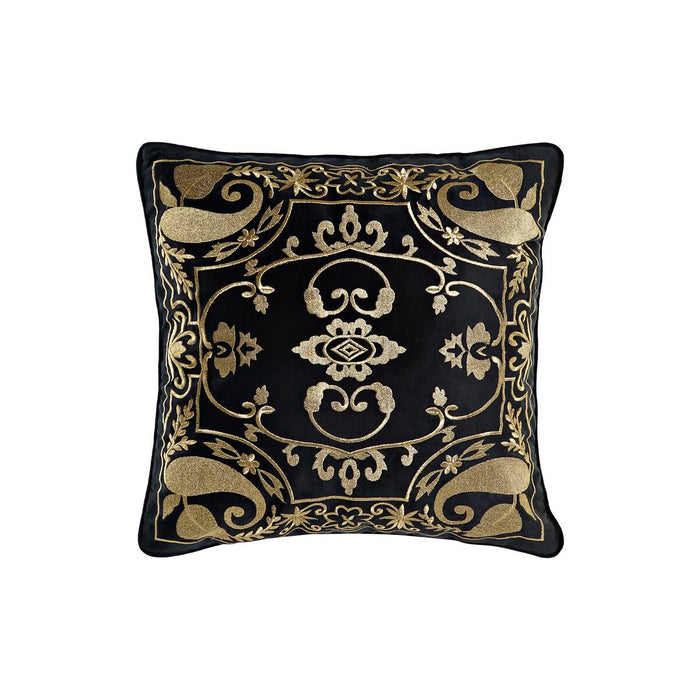 Cojín DKD Home Decor Negro Dorado 45 x 10 x 45 cm Árabe