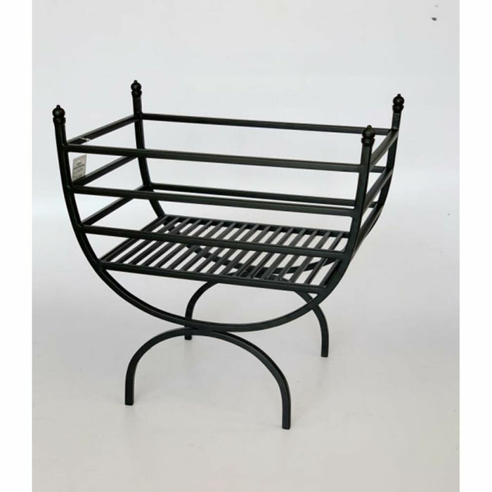 DKD Home Decor Fireplace Utensils Firewood Holder Steel (48 x 30 x 57 cm)