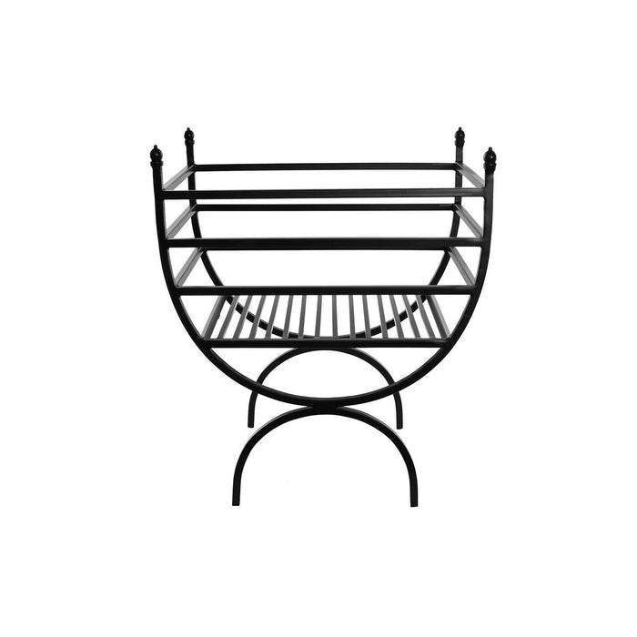 DKD Home Decor Fireplace Utensils Firewood Holder Steel (48 x 30 x 57 cm)