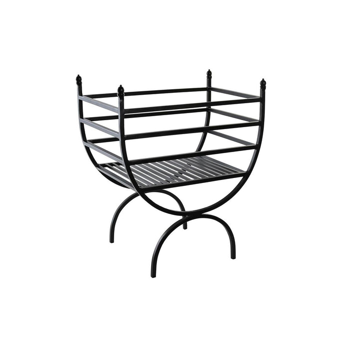 DKD Home Decor Fireplace Utensils Firewood Holder Steel (48 x 30 x 57 cm)
