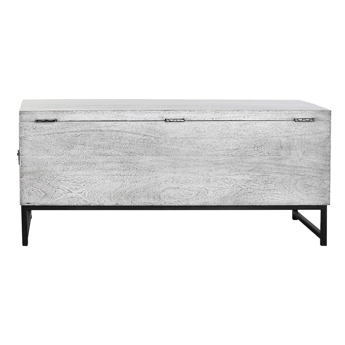 DKD Home Decor Ceramic Chest Grey White Mango Wood (116 x 40 x 50 cm)