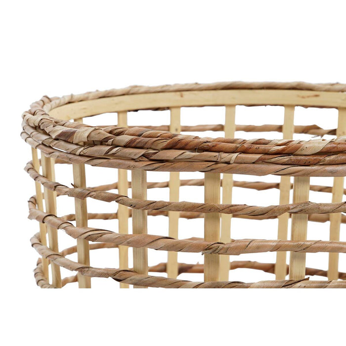 DKD Home Decor CORN FIBER Basket Set (3 Pieces) (Refurbished A)