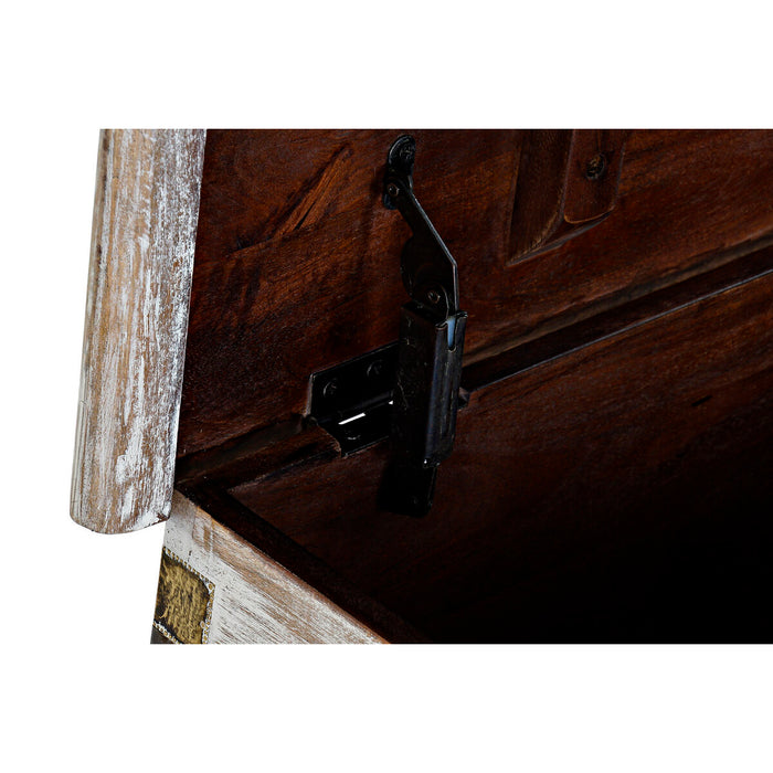 DKD Home Decor Metal Trunk Mango Wood (80 x 40 x 45 cm)