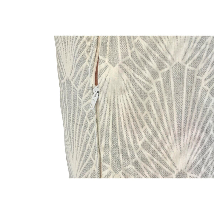 DKD Home Decor Floor Cushion White Green Light Grey Bamboo Aluminum 120 x 80 x 16 cm