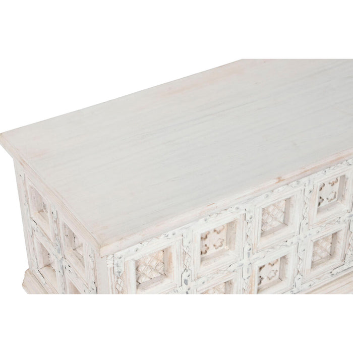 Arcón Home ESPRIT Blanco Madera de mango 110 x 40 x 48 cm