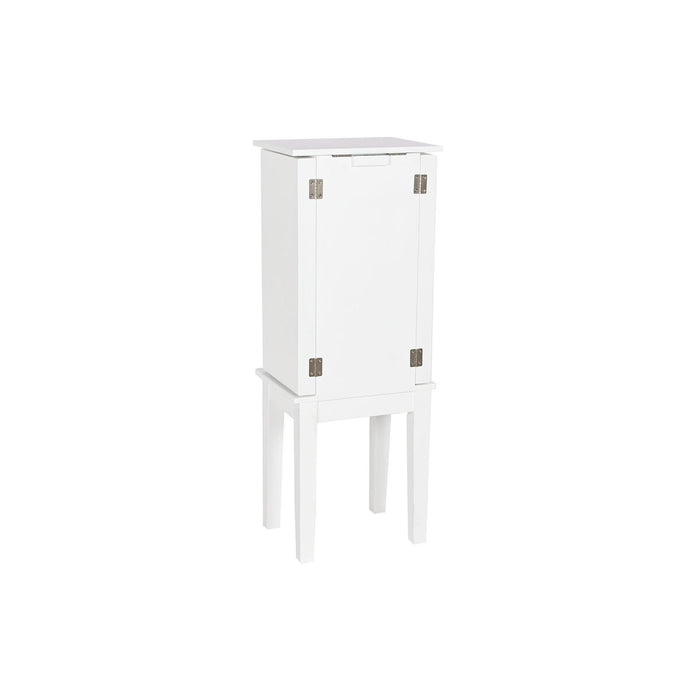 Joyero de Pie Home ESPRIT Blanco Espejo Madera MDF 34 x 26,5 x 92 cm