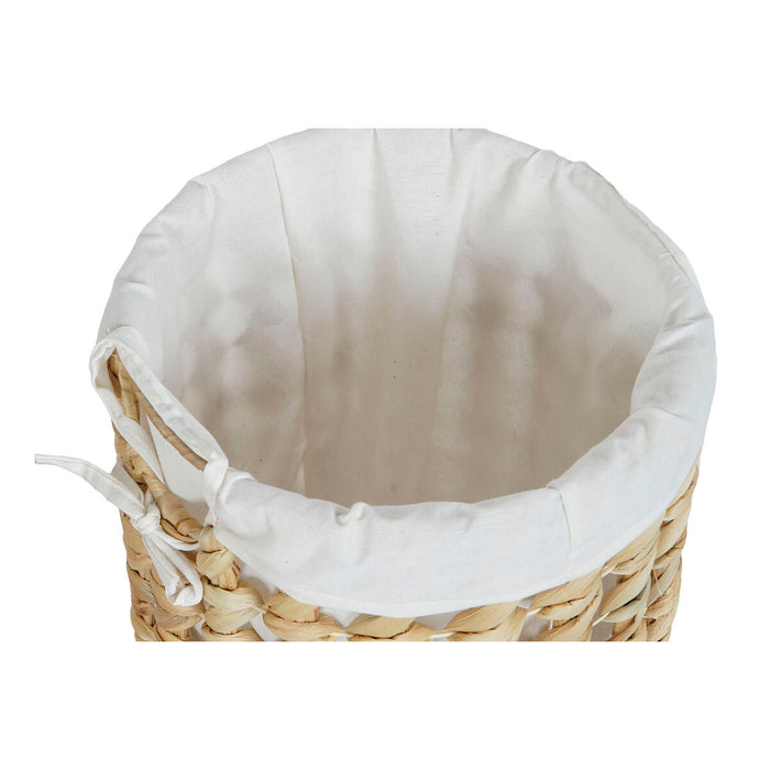 Home ESPRIT Laundry Basket Natural White 3 Pieces 46 x 46 x 69 cm