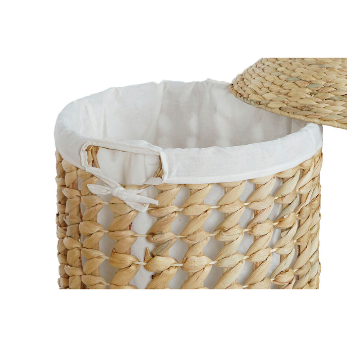 Home ESPRIT Laundry Basket Natural White 3 Pieces 46 x 46 x 69 cm
