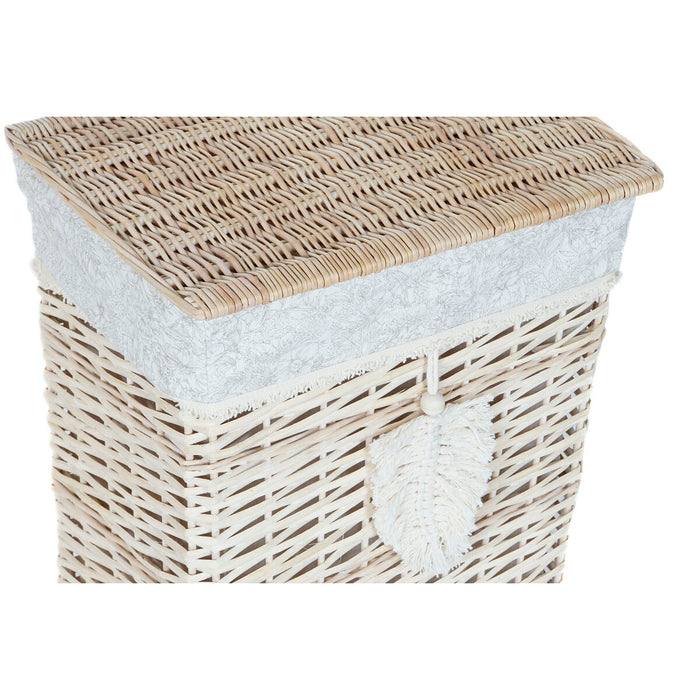 Home ESPRIT Natural Cream Basket Set 47 x 35 x 55 cm (5 Pieces)
