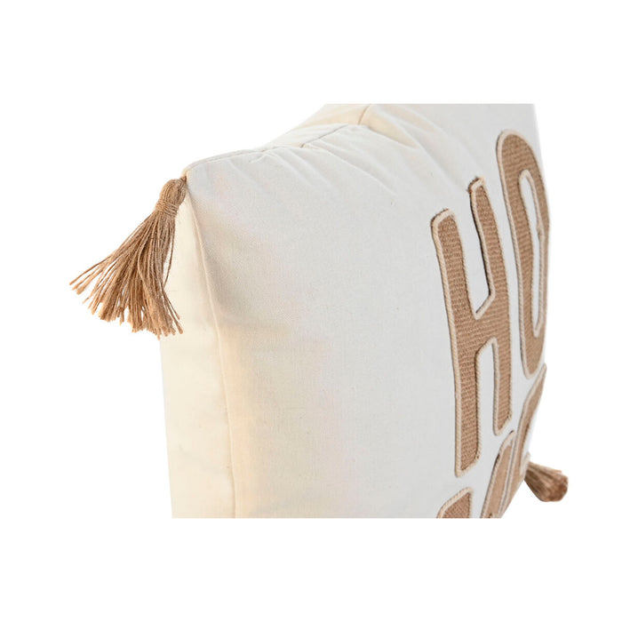 Home ESPRIT Beige Natural Boho Cushion 45 x 5 x 45 cm