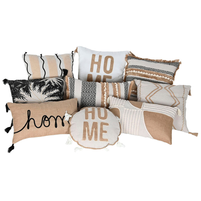 Home ESPRIT Beige Boho Cushion 45 x 5 x 45 cm