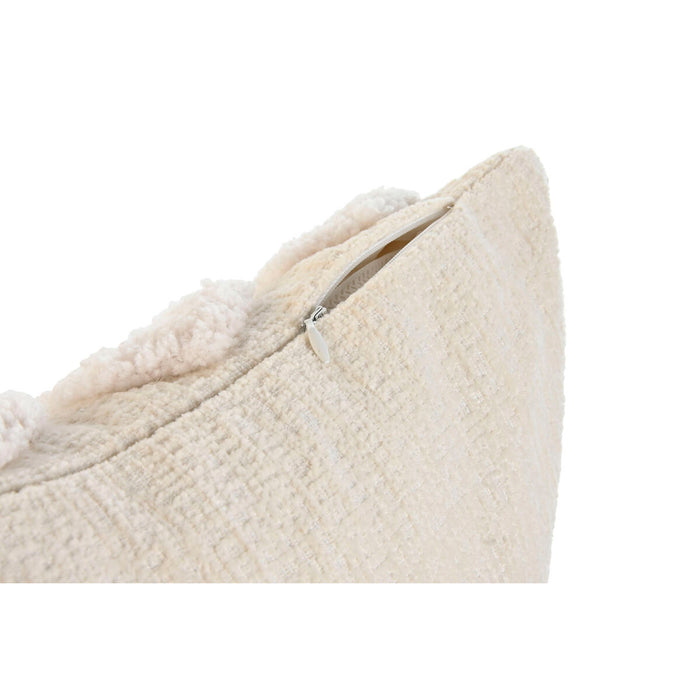 Home ESPRIT White Cushion with Boho Tassels 45 x 15 x 45 cm