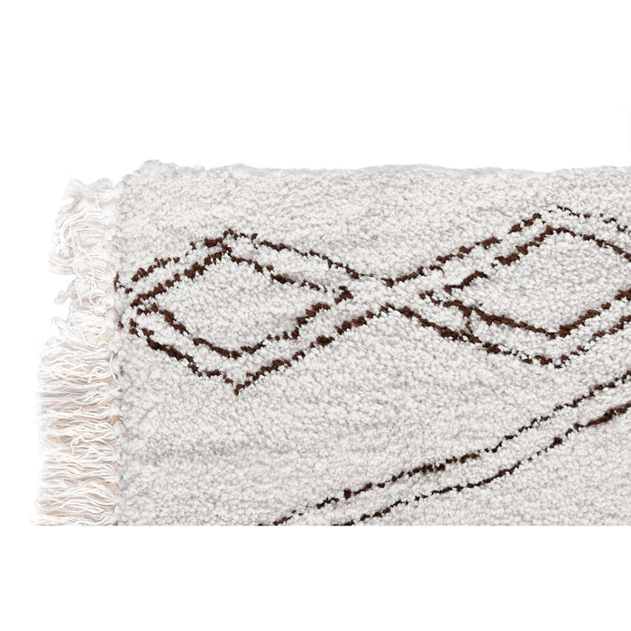 Home ESPRIT Black Beige Boho Rug 175 x 100 x 3 cm