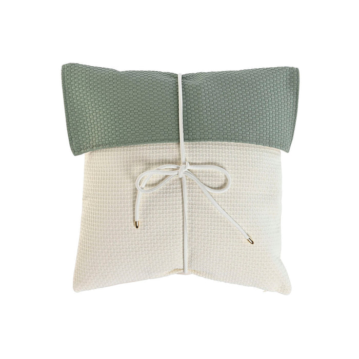 Cojín Home ESPRIT Blanco Verde 45 x 10 x 45 cm
