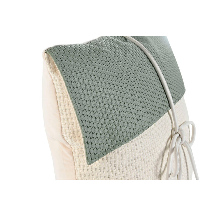 Cojín Home ESPRIT Blanco Verde 45 x 10 x 45 cm