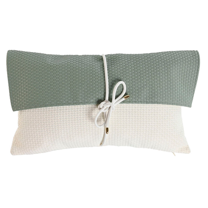 Cojín Home ESPRIT Blanco Verde 50 x 10 x 30 cm
