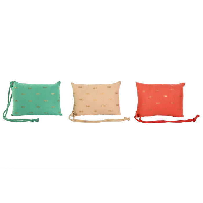 Cojín Home ESPRIT Verde Beige Coral 30 x 10 x 20 cm (3 Unidades)