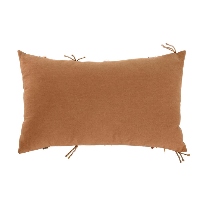 Home ESPRIT Cushion Mustard Brown Terracotta Patchwork Boho 50 x 30 cm