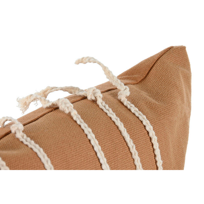 Home ESPRIT Cushion White Mustard Boho 45 x 45 cm