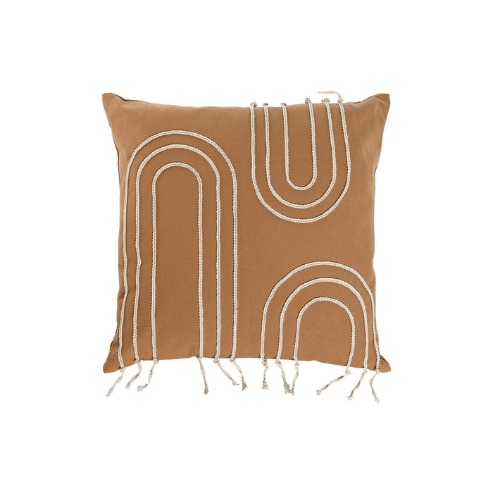 Home ESPRIT Cushion White Mustard Boho 45 x 45 cm
