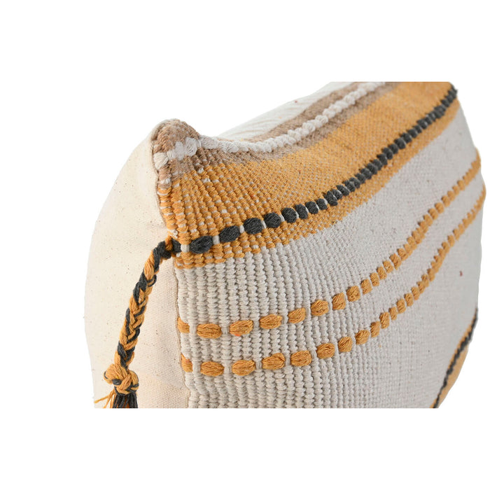 Cojín Home ESPRIT Beige Mostaza Boho 50 x 30 cm