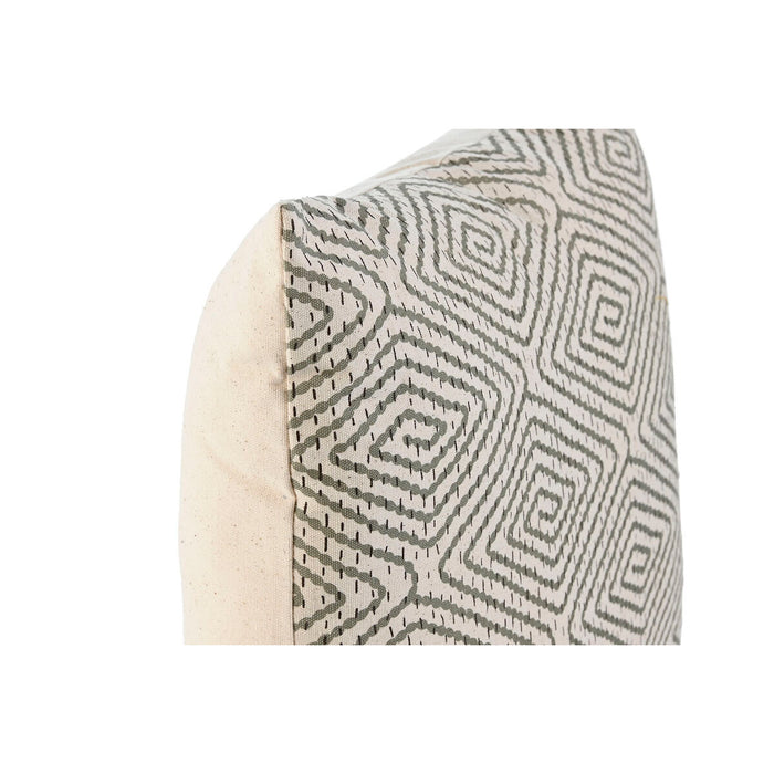 Home ESPRIT Cushion White Cottage Green 45 x 45 cm