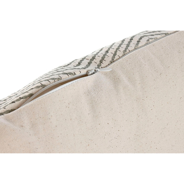 Home ESPRIT Cushion White Cottage Green 45 x 45 cm