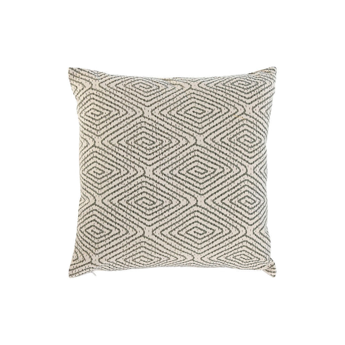 Home ESPRIT Cushion White Cottage Green 45 x 45 cm