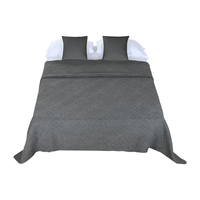 Colcha Home ESPRIT Gris claro 240 x 260 cm