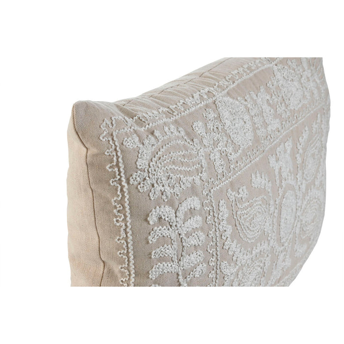 Cojín Home ESPRIT Beige Shabby Chic 60 x 40 cm