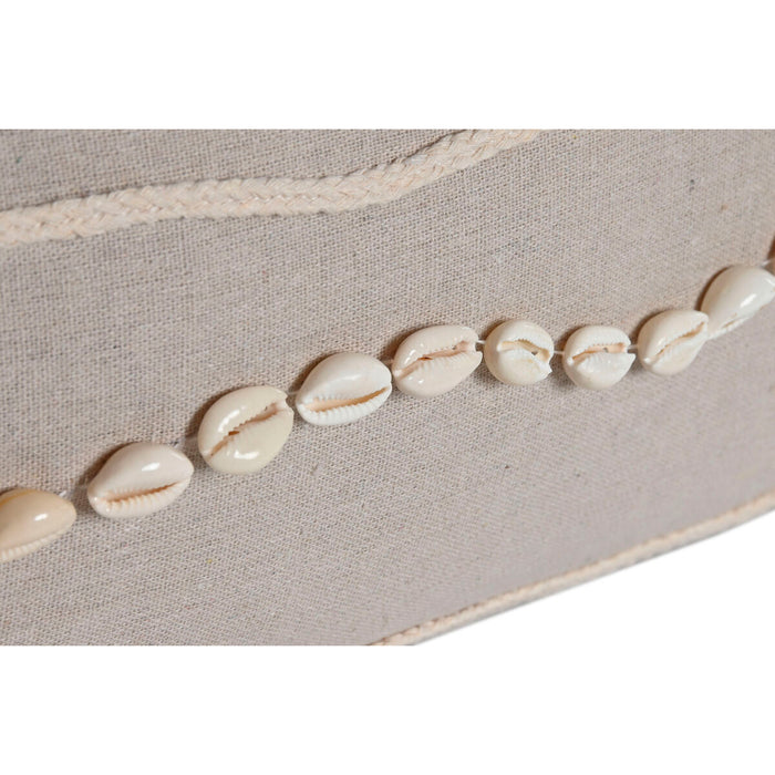 Home ESPRIT Cushion White Beige Boho 50 x 30 cm