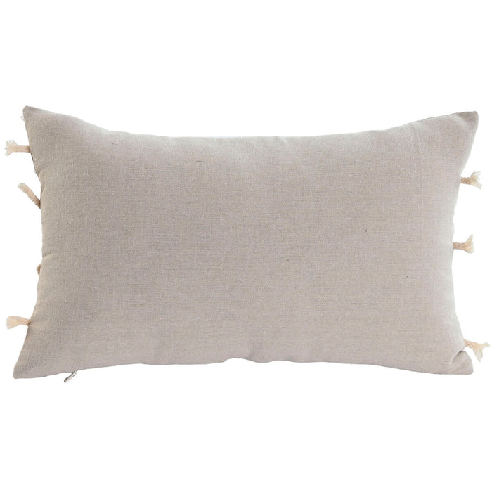 Home ESPRIT Cushion White Beige Boho 50 x 30 cm