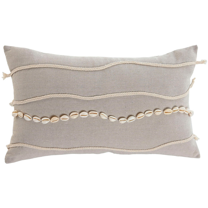 Home ESPRIT Cushion White Beige Boho 50 x 30 cm