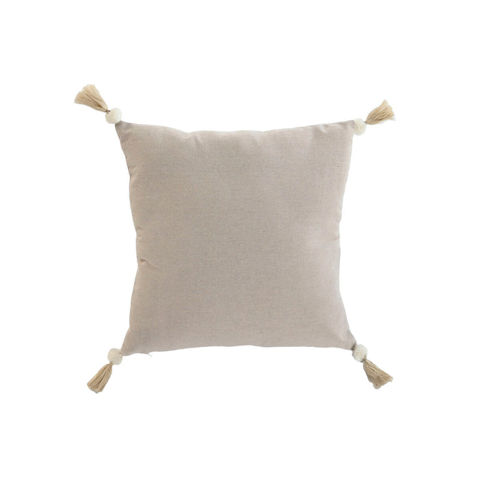 Home ESPRIT Cushion White Beige Printed Boho 45 x 45 cm
