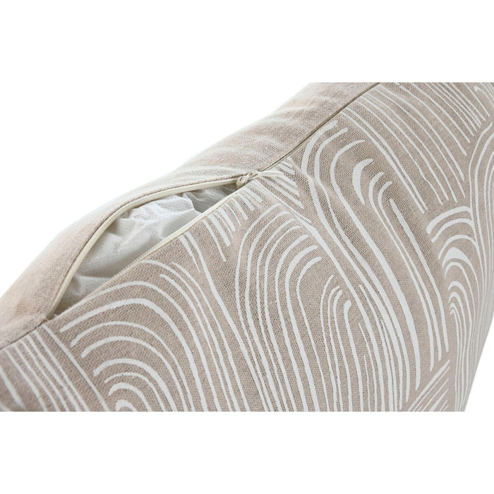 Home ESPRIT Cushion White Beige Printed Boho 45 x 45 cm