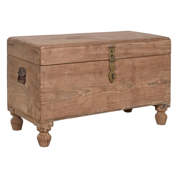 Arcón Home ESPRIT Marrón Negro Natural Madera 89 x 54 x 54 cm