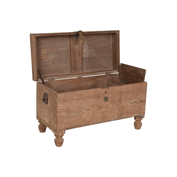 Arcón Home ESPRIT Marrón Negro Natural Madera 89 x 54 x 54 cm