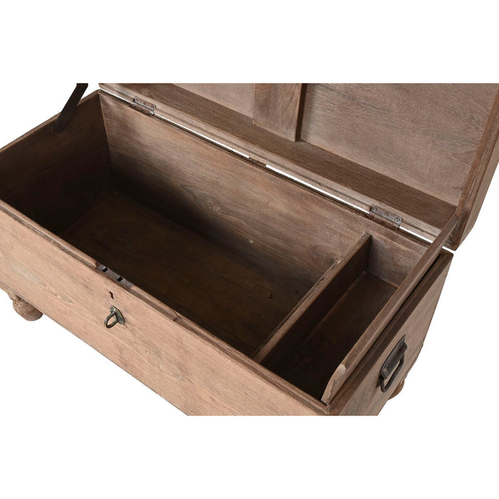 Arcón Home ESPRIT Marrón Negro Natural Madera 89 x 54 x 54 cm