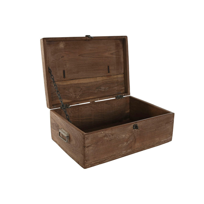 Home ESPRIT Chest Brown Black Natural Wood 46 x 31 x 31 cm