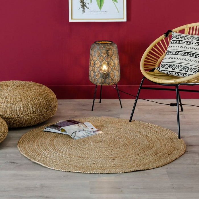 Alfombra 180 x 180 x 1 cm Natural Yute