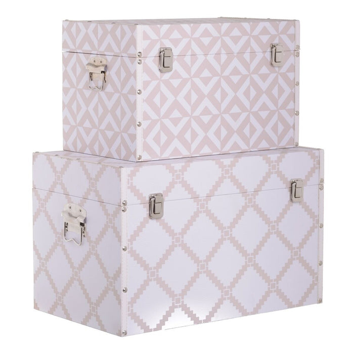 Trunk Set 51 x 31 x 32 cm PVC DMF (2 Pieces)